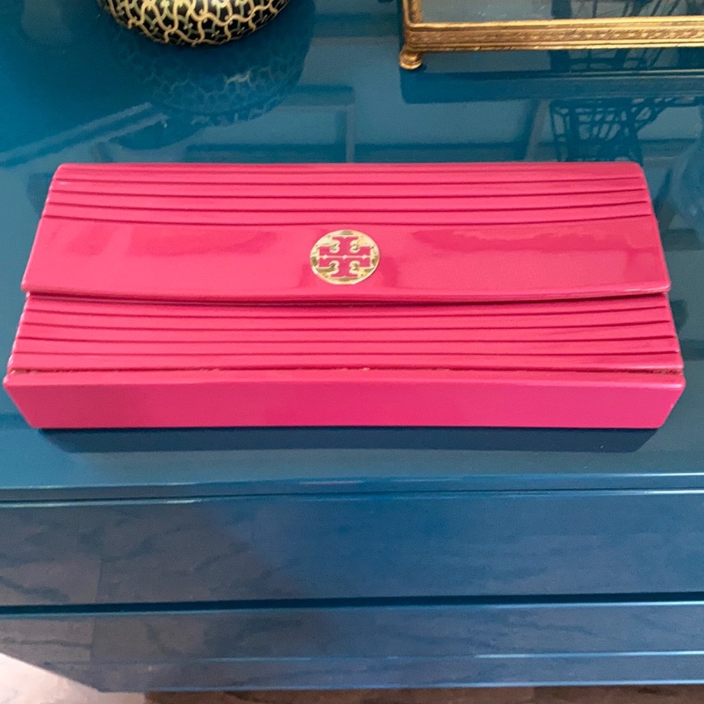 Pink Tory Burch Clutch